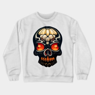 Pumpkin Skull Halloween Crewneck Sweatshirt